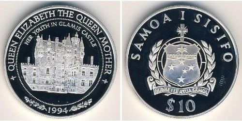 10 Tala Samoa Argento 