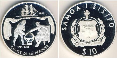 10 Tala Samoa Argento 