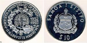 10 Tala 萨摩亚 銀 