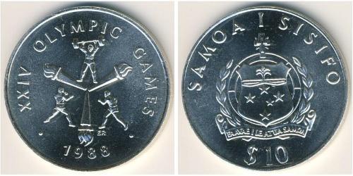 10 Tala 萨摩亚 銀 