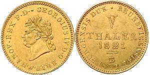 10 Thaler States of Germany Or George IV (1762-1830)