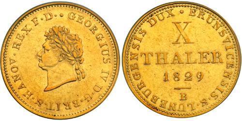 10 Thaler States of Germany Or George IV (1762-1830)