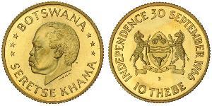 10 Thebe Botswana Oro 