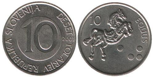 10 Tolar Slovenia (1991 - ) Copper/Nickel 