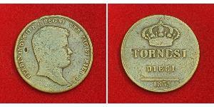 10 Tornesi Italian city-states Copper 