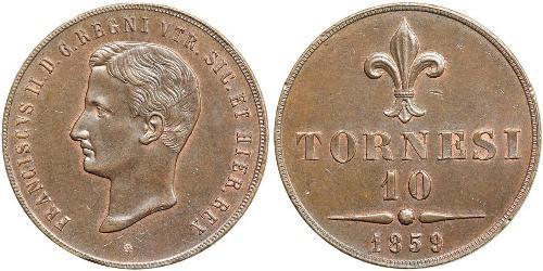 10 Tornesi Italian city-states Copper 