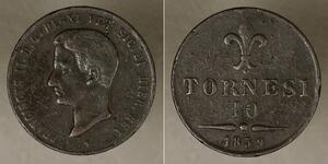 10 Tornesi Italian city-states Kupfer 