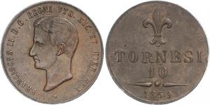 10 Tornesi Italian city-states Kupfer 