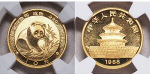 10 Yuan Cina Oro 