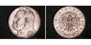 10 Zloty Deuxième République de Pologne (1918 - 1939) Argent Józef Piłsudski