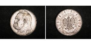 10 Zloty Deuxième République de Pologne (1918 - 1939) Argent Józef Piłsudski