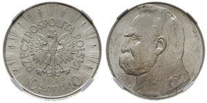 10 Zloty Seconda Repubblica Polacca (1918 - 1939) Argento Józef Piłsudski