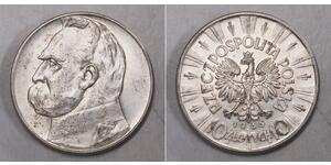 10 Zloty Seconda Repubblica Polacca (1918 - 1939) Argento Józef Piłsudski