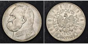 10 Zloty Seconda Repubblica Polacca (1918 - 1939) Argento Józef Piłsudski