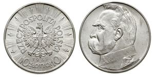 10 Zloty Seconda Repubblica Polacca (1918 - 1939) Argento Józef Piłsudski