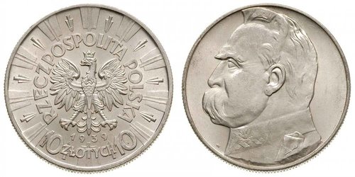 10 Zloty Seconda Repubblica Polacca (1918 - 1939) Argento Józef Piłsudski