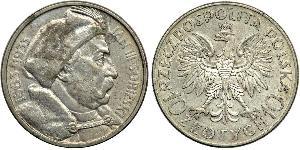 10 Zloty Seconda Repubblica Polacca (1918 - 1939) / Polonia Argento Giovanni III di Polonia (1629-1696)