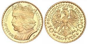 10 Zloty Second Polish Republic (1918 - 1939) Gold 