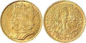 10 Zloty Second Polish Republic (1918 - 1939) Gold 