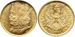 10 Zloty Zweite Polnische Republik (1918 - 1939) Gold 