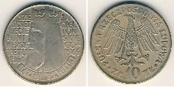 10 Zloty Volksrepublik Polen (1952-1990) Kupfer/Nickel 