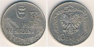 10 Zloty Volksrepublik Polen (1952-1990) Kupfer/Nickel 