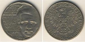 10 Zloty Volksrepublik Polen (1952-1990) Kupfer/Nickel 