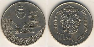 10 Zloty República Popular de Polonia (1952-1990) Níquel/Cobre 