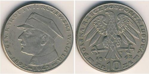 10 Zloty República Popular de Polonia (1952-1990) Níquel/Cobre 
