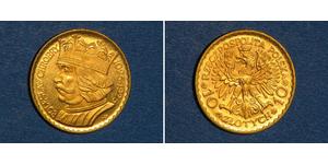 10 Zloty Deuxième République de Pologne (1918 - 1939) Or 