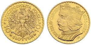 10 Zloty Seconda Repubblica Polacca (1918 - 1939) Oro 