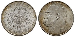 10 Zloty Segunda República Polaca (1918 - 1939) Plata Józef Piłsudski