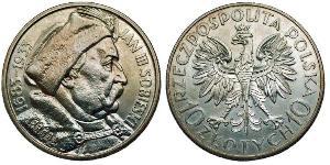 10 Zloty Poland / Second Polish Republic (1918 - 1939) Silver John III Sobieski (1629-1696)