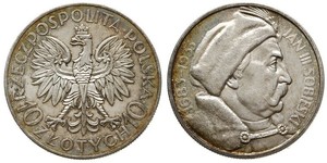 10 Zloty Poland / Second Polish Republic (1918 - 1939) Silver John III Sobieski (1629-1696)