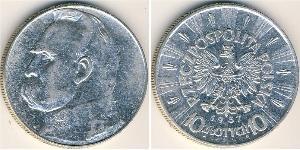 10 Zloty Second Polish Republic (1918 - 1939) Silver Józef Piłsudski