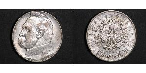 10 Zloty Second Polish Republic (1918 - 1939) Silver Józef Piłsudski