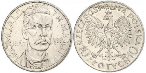 10 Zloty Deuxième République de Pologne (1918 - 1939)  Romuald Traugutt