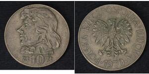 10 Zloty Volksrepublik Polen (1952-1990)  