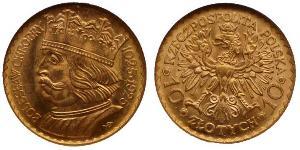 10 Zloty 波兰第二共和国 (1918 - 1939) 金 
