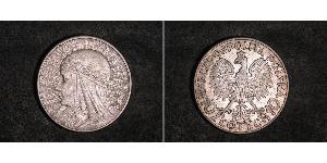 10 Zloty 波兰第二共和国 (1918 - 1939) 銀 雅德维加 (波兰国王)