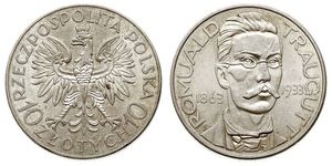 10 Zloty 波兰第二共和国 (1918 - 1939) 銀 Romuald Traugutt