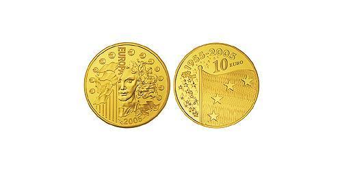 10 Євро French Fifth Republic (1958 - ) Золото 