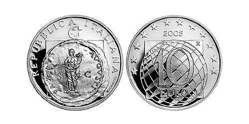 10 Євро Італія Срібло 