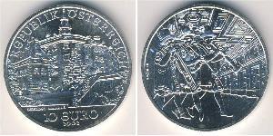 10 Євро Австрійська Республіка (1955 - ) Срібло 