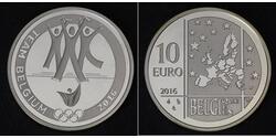 10 Євро Бельгія Срібло 