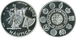 10 Євро Португальська Республіка (1975 - ) Срібло 