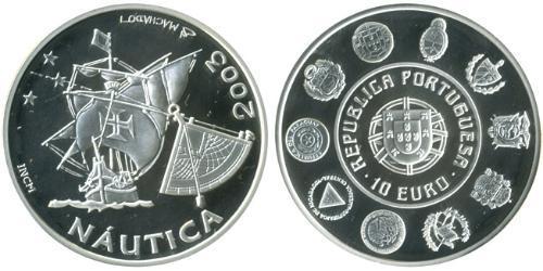 10 Євро Португальська Республіка (1975 - ) Срібло 