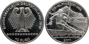 10 Євро Федеративна Республіка Німеччина (1990 - ) Срібло 