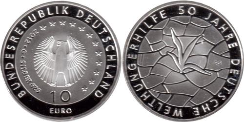10 Євро Федеративна Республіка Німеччина (1990 - ) Срібло 