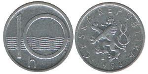10 Гелер Czech Republic (1993 - ) Алюміній 